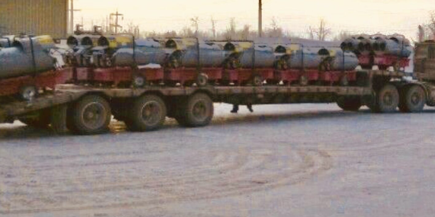 Semi Truck Loaded With Heaters